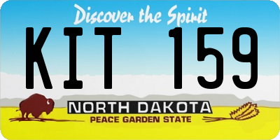 ND license plate KIT159
