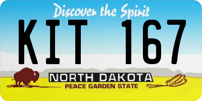 ND license plate KIT167