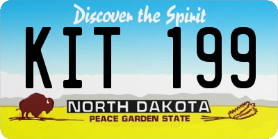 ND license plate KIT199