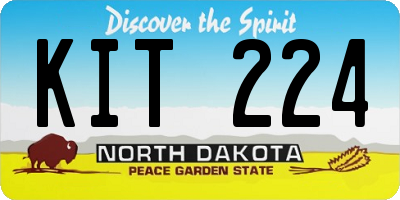 ND license plate KIT224