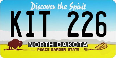 ND license plate KIT226