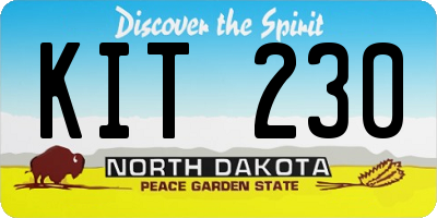 ND license plate KIT230