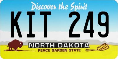 ND license plate KIT249