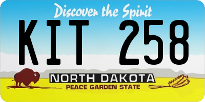 ND license plate KIT258