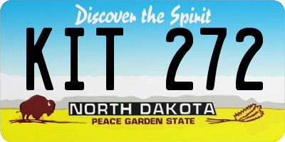 ND license plate KIT272