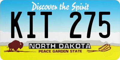 ND license plate KIT275