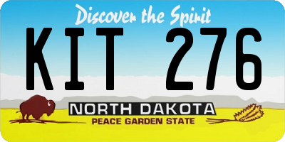 ND license plate KIT276