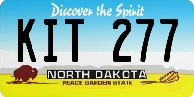 ND license plate KIT277