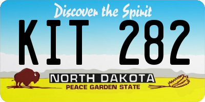 ND license plate KIT282