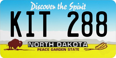 ND license plate KIT288