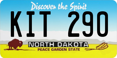 ND license plate KIT290