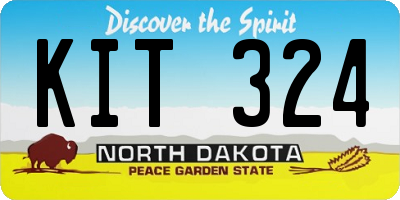 ND license plate KIT324