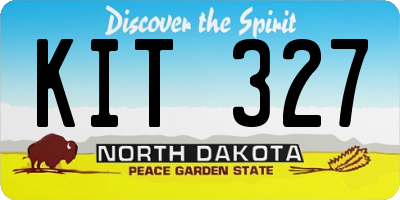 ND license plate KIT327