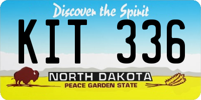 ND license plate KIT336