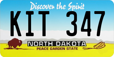 ND license plate KIT347