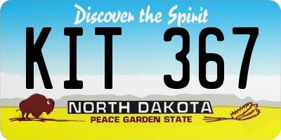 ND license plate KIT367