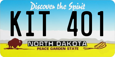 ND license plate KIT401