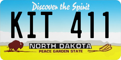 ND license plate KIT411