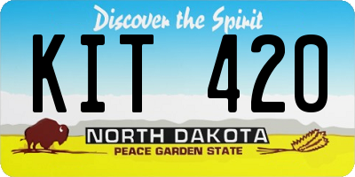 ND license plate KIT420