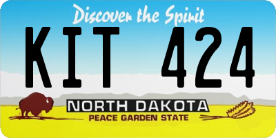 ND license plate KIT424