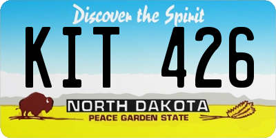 ND license plate KIT426