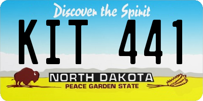 ND license plate KIT441