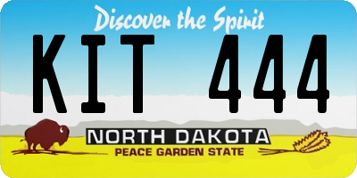 ND license plate KIT444
