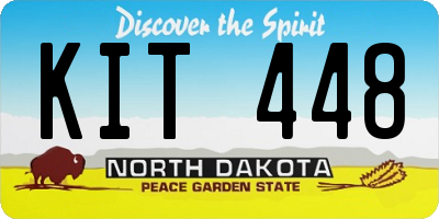 ND license plate KIT448