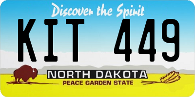 ND license plate KIT449
