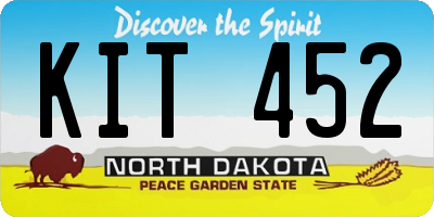 ND license plate KIT452