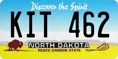 ND license plate KIT462