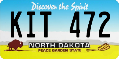 ND license plate KIT472