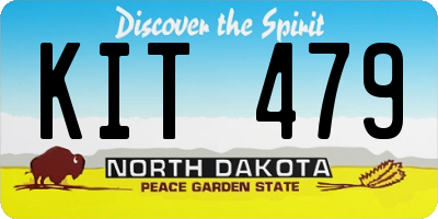 ND license plate KIT479