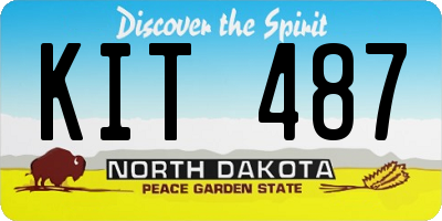 ND license plate KIT487