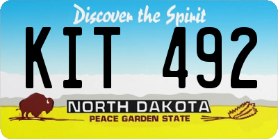 ND license plate KIT492
