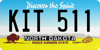 ND license plate KIT511