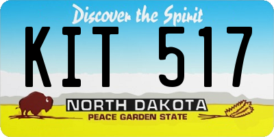 ND license plate KIT517