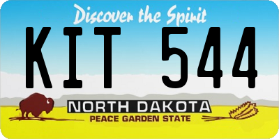 ND license plate KIT544