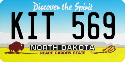 ND license plate KIT569
