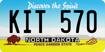 ND license plate KIT570