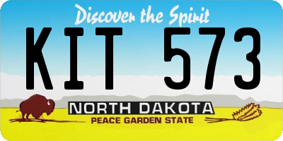 ND license plate KIT573