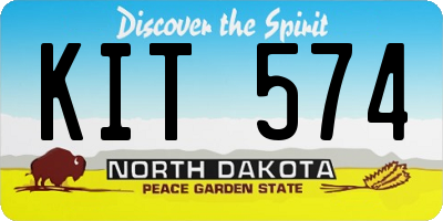 ND license plate KIT574
