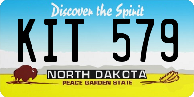 ND license plate KIT579