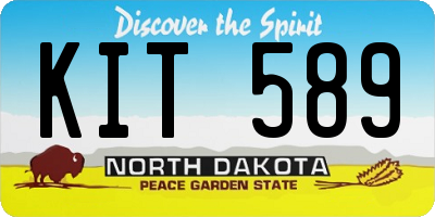 ND license plate KIT589