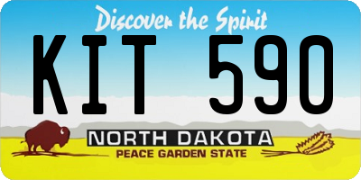 ND license plate KIT590