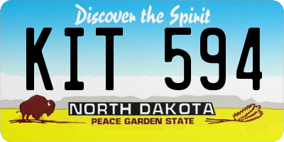 ND license plate KIT594