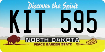 ND license plate KIT595