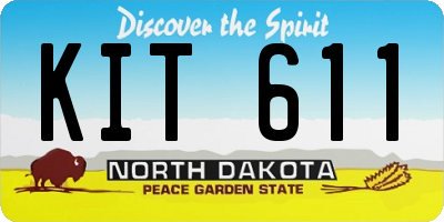 ND license plate KIT611