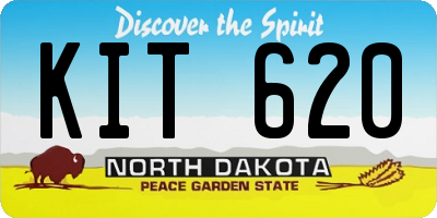 ND license plate KIT620