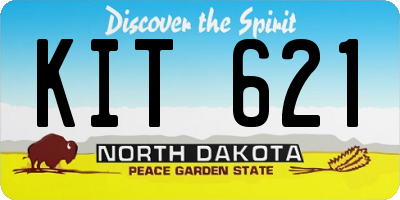 ND license plate KIT621